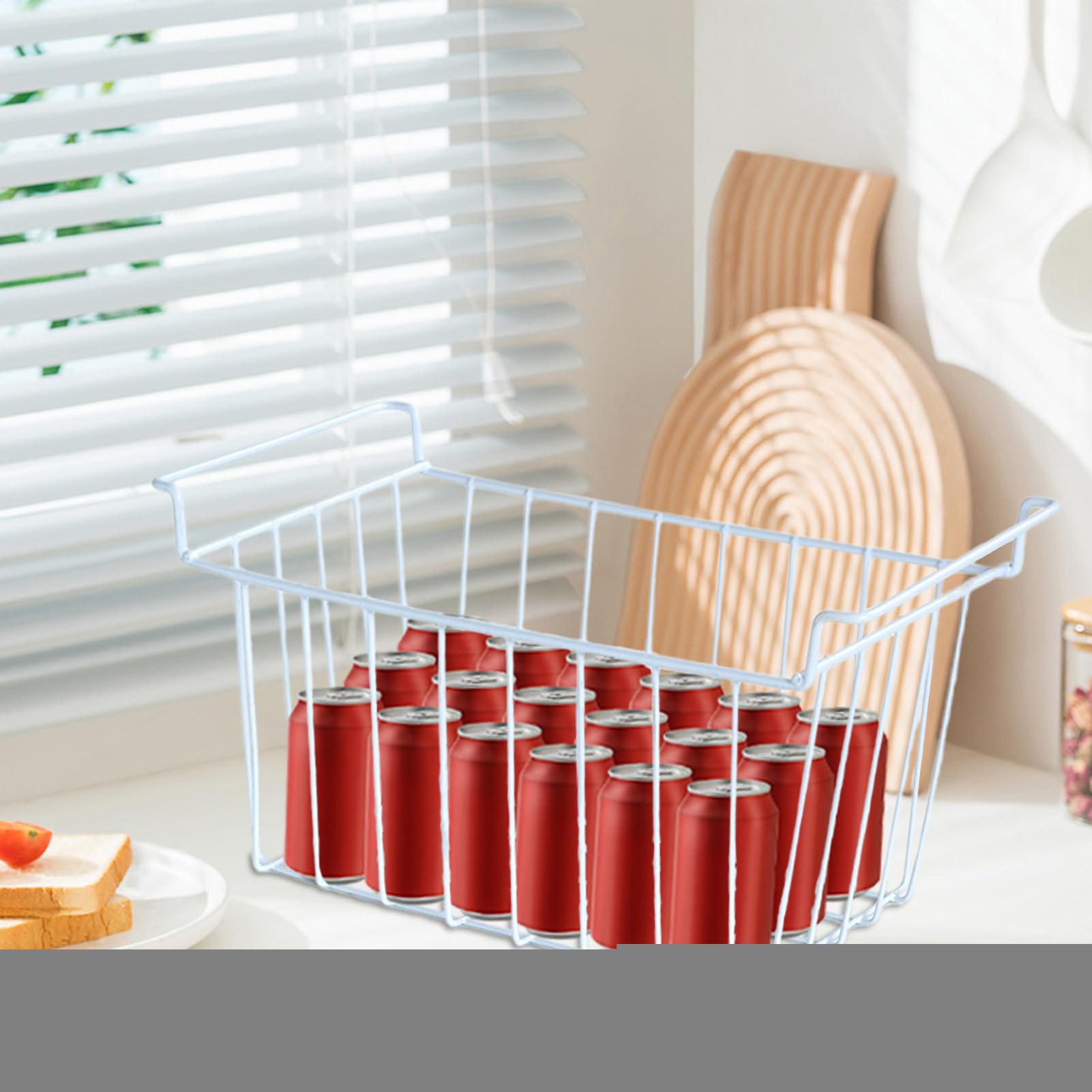 Cestini Organizer Per Congelatore Profondo Contenitore Alimenti Carne Carni