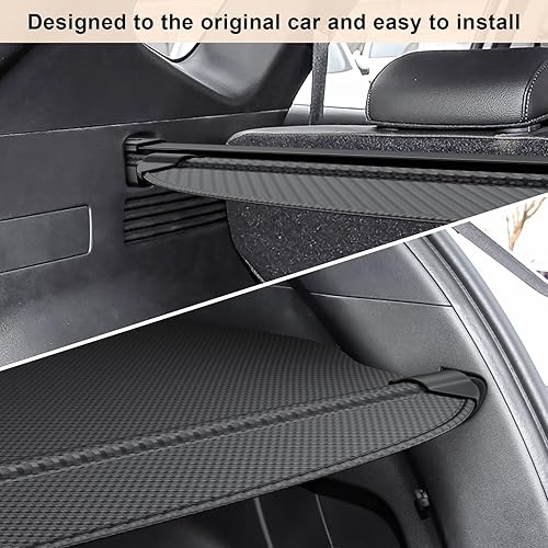 Miniatura 6 de Octomo Funda de carga retráctil para Hyundai Tucson 2021-2025 (gas e híbrido), cubierta de seguridad para maletero, color negro, compatible con