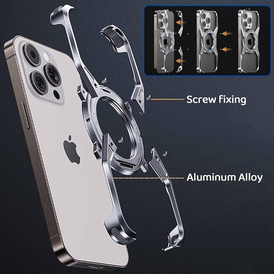 ⭐︎フレームレス iPhone 14 Pro用ケース Magsafeスタンド Amazon.co.jp: 【Z字型メタルスタンド・Magsafe対応】iPhone 14