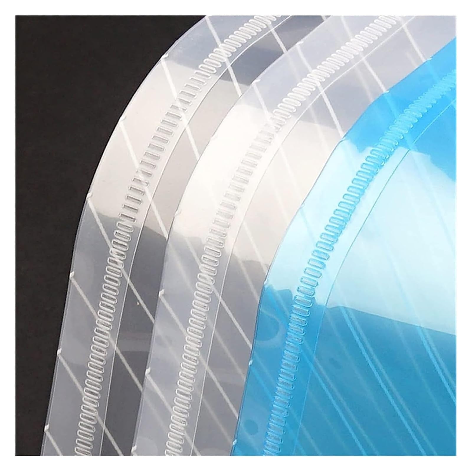 Cartella portadocumenti, cartelle A4 documenti, borsa portadocumenti spessa trasparente impermeabile A4 a scatto in plastica con chiusura a scatto, borsa per informazioni, cartella per ufficio, 30/50