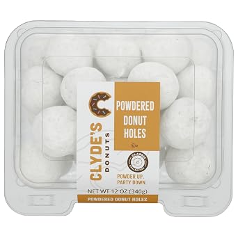Clyde's Powdered Cake Donut Holes, Frozen, 24ct