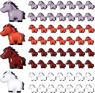 Shappy 80 Pcs Mini Horse Figures Resin Horse Foal Models Miniature Animals Figurines Resin Miniature Ornaments Decoration for Garden Accessories Landscape Terrarium Cake DIY(Simple Colors)