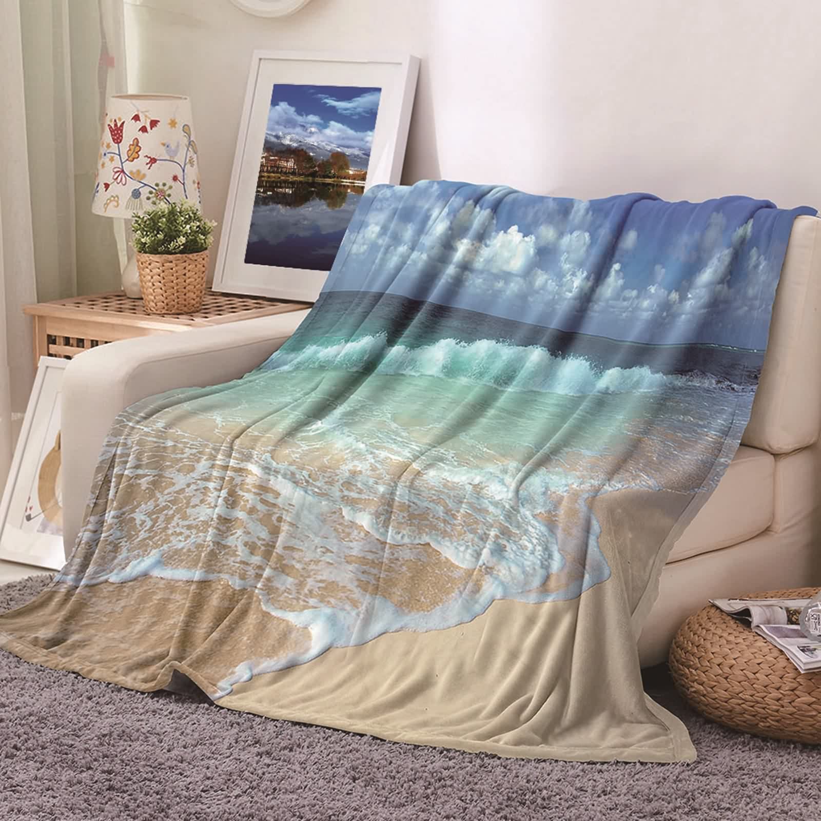 Couverture chaude hiver flannel KnSam douceur et réconfort 180x220