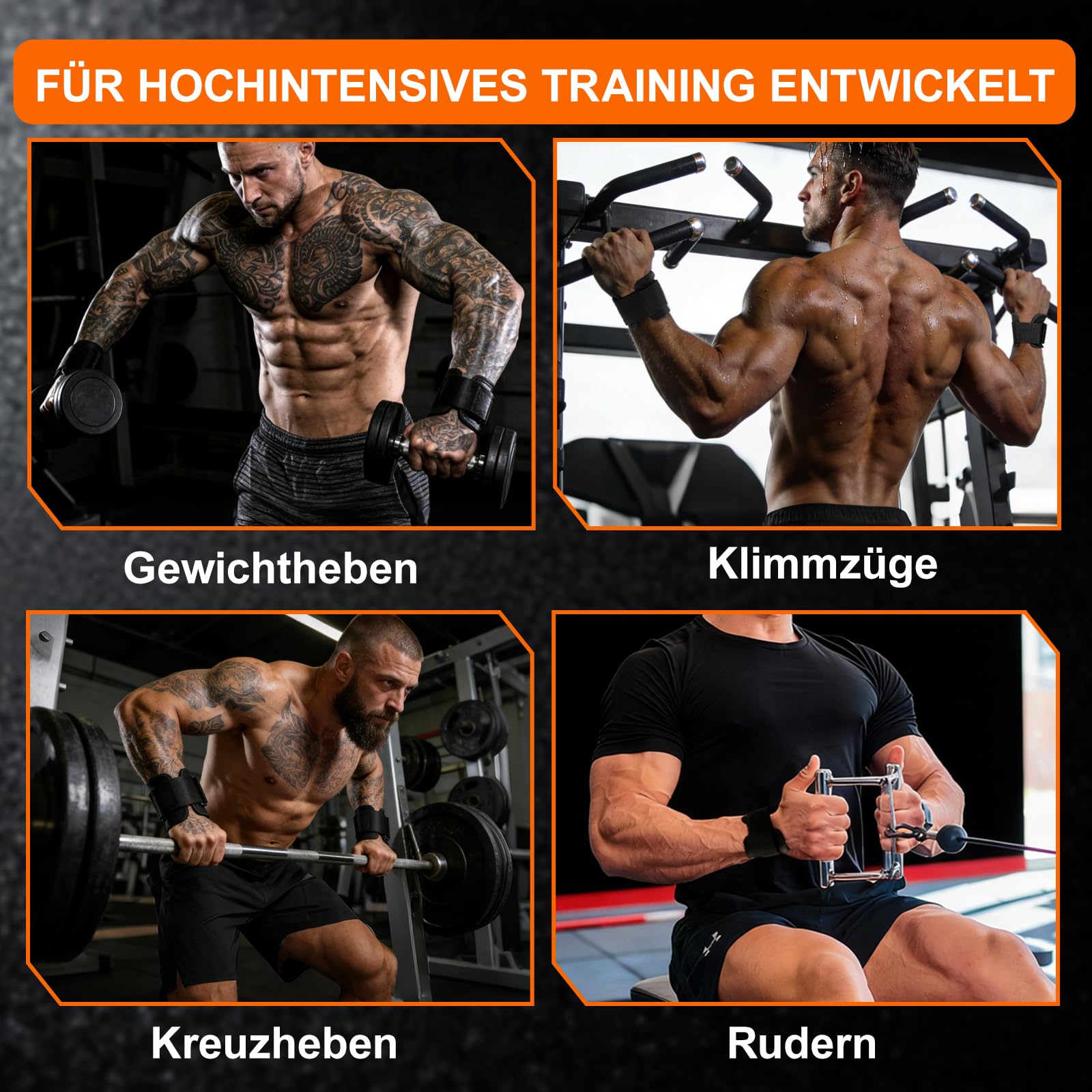 Zughilfen Krafttraining Haken, Gym Zughilfen für Kreuzheben, Powerlifting, Klimmzüge, Rudern, Fitness Haken für Männer und Frauen