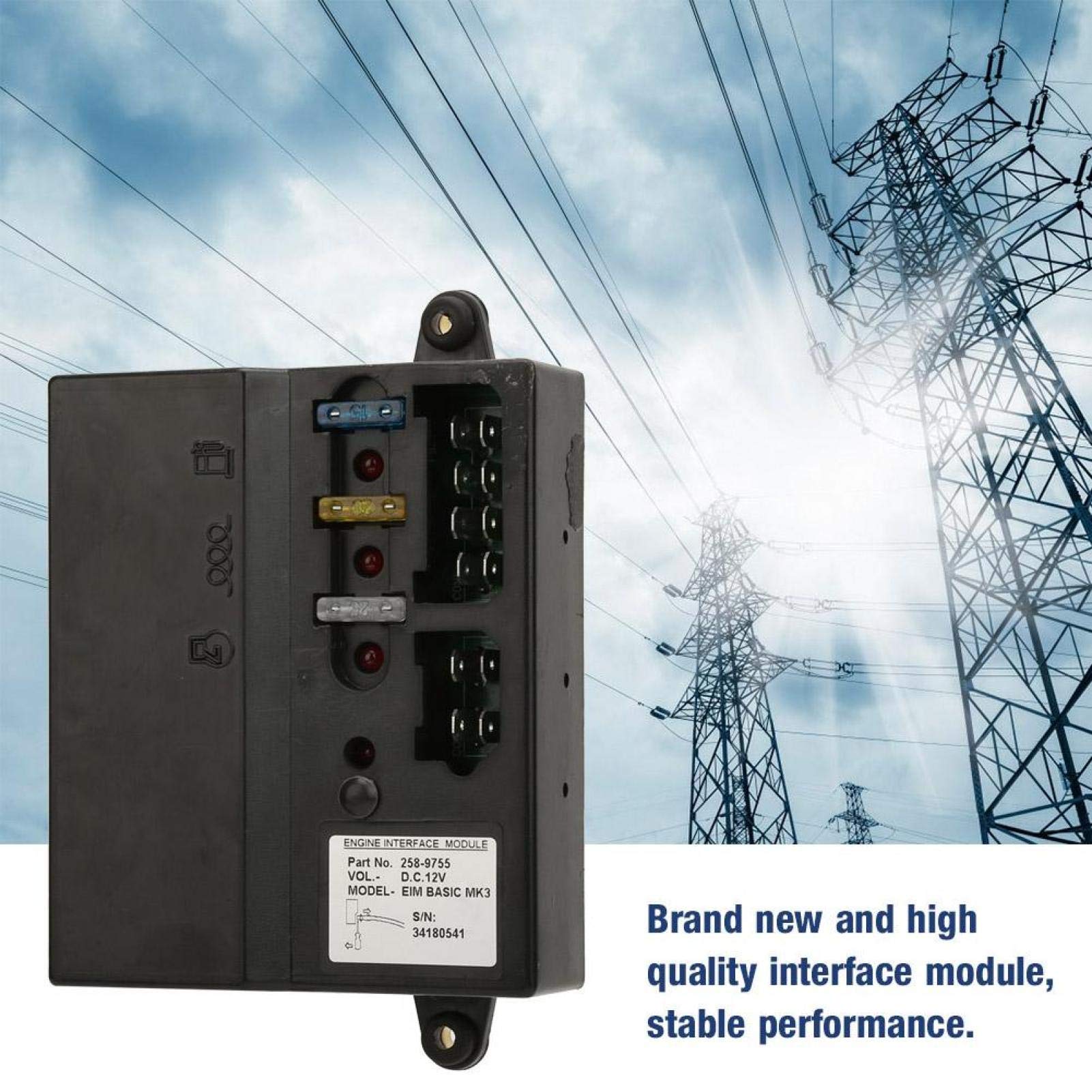 Regulador del motor, módulo de interfaz del tablero de control de velocidad de 12 V CC Módulo de interfaz del gobernador del motor para generador