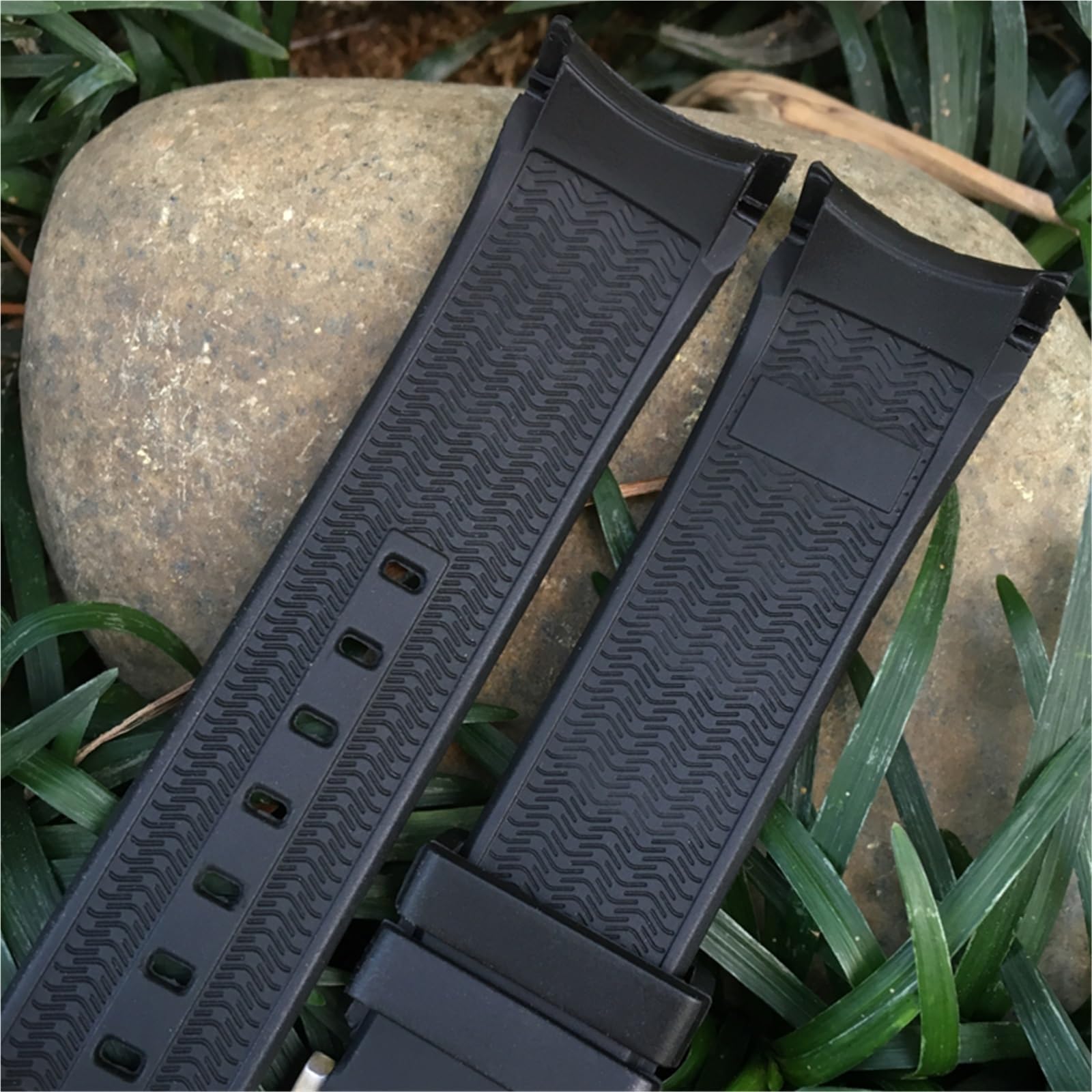 XMKT Gumowy pasek do zegarka 21mm 22mm, do Tissot T120417 T120407 SEASTAR sportowy pasek do zegarka do nurkowania czarny pomarańczowy