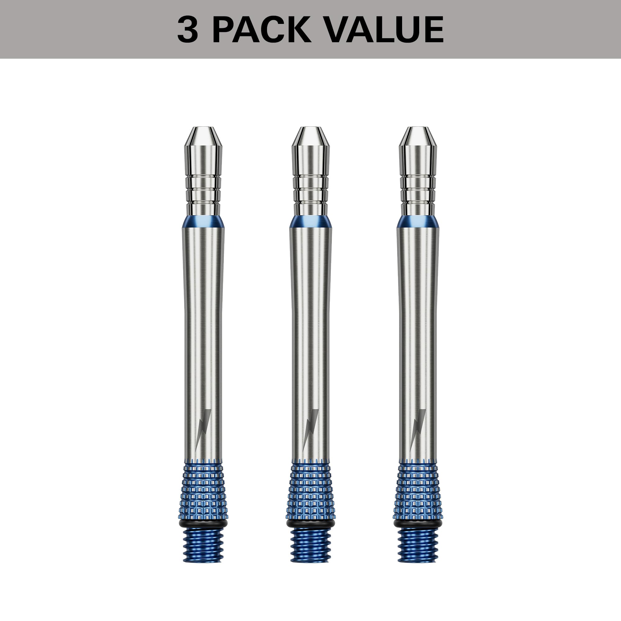 Target Darts Phil Taylor Gx2 Raw Power Tige de Fléchette en Titane, Court/Intermédiaire/Moyen | Tiges en Aluminium Édition Joueur, Filetage 2BA, Accessoires de Fléchettes Professionnels