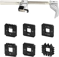 Vista 2 de QWORK 7402 - Cazador universal de roscas exterior, herramienta de reparación de roscas de alta resistencia para 1-1/4" a 5" O.D, 1 juego