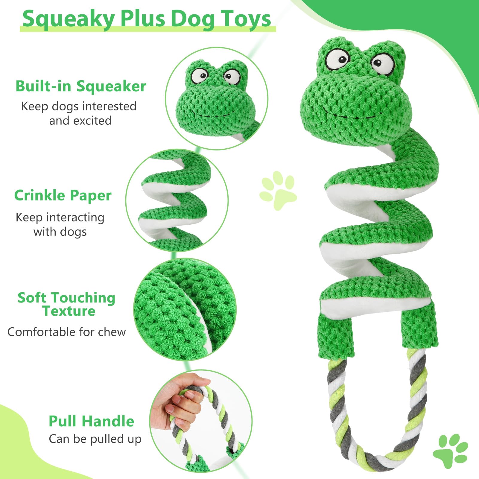 Letsmeet Juguete chirriante para perros, Regalos para perros