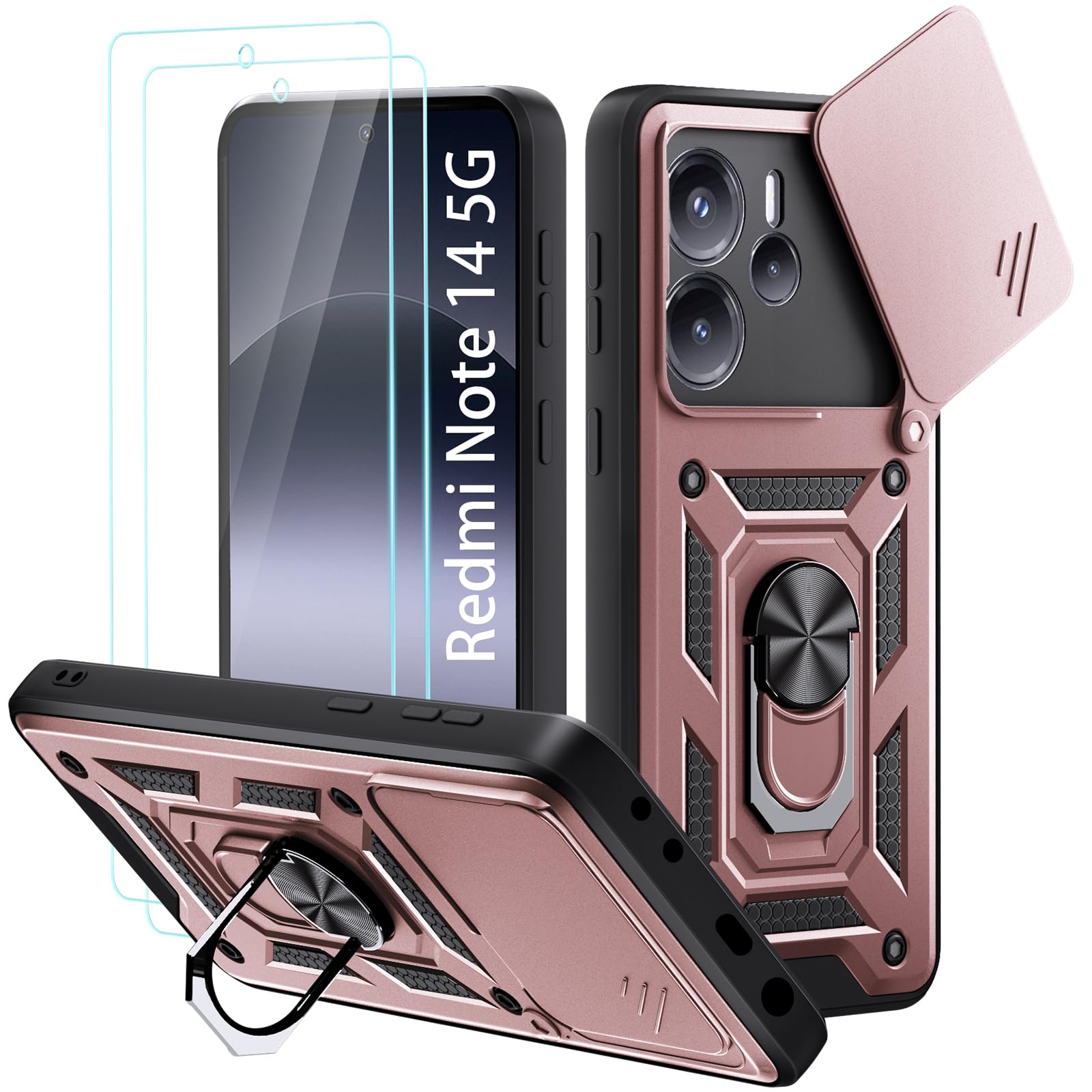 Cover Pelle Pu Custodia Flip Per Xiaomi Redmi Note 14 4G - Foto 7