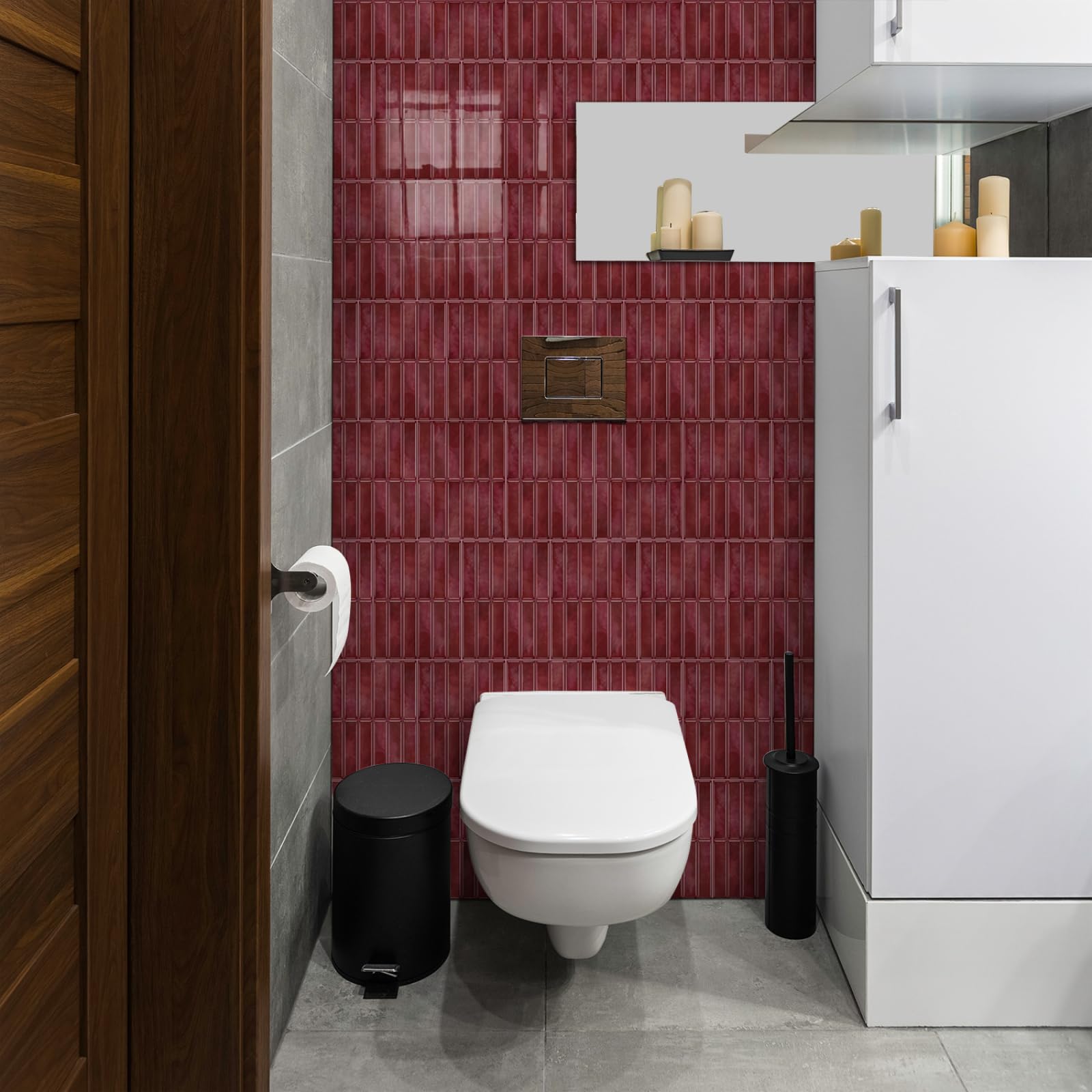 Pavimento Pvc Adesivo Piastrelle Adesive Cucina Bagno Adesivi Murali