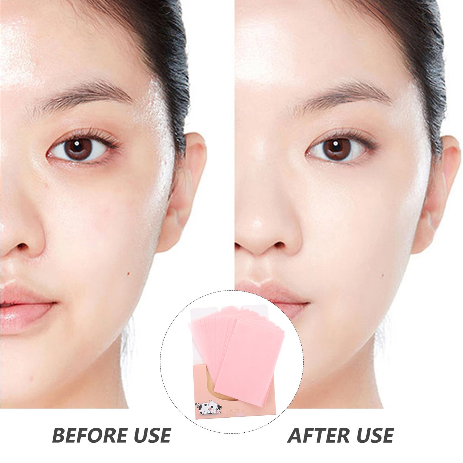 SOLUSTRE Oil Absorbing Tissues 1000 Sheets Per Box Facial Oil Remover for Oily Skin