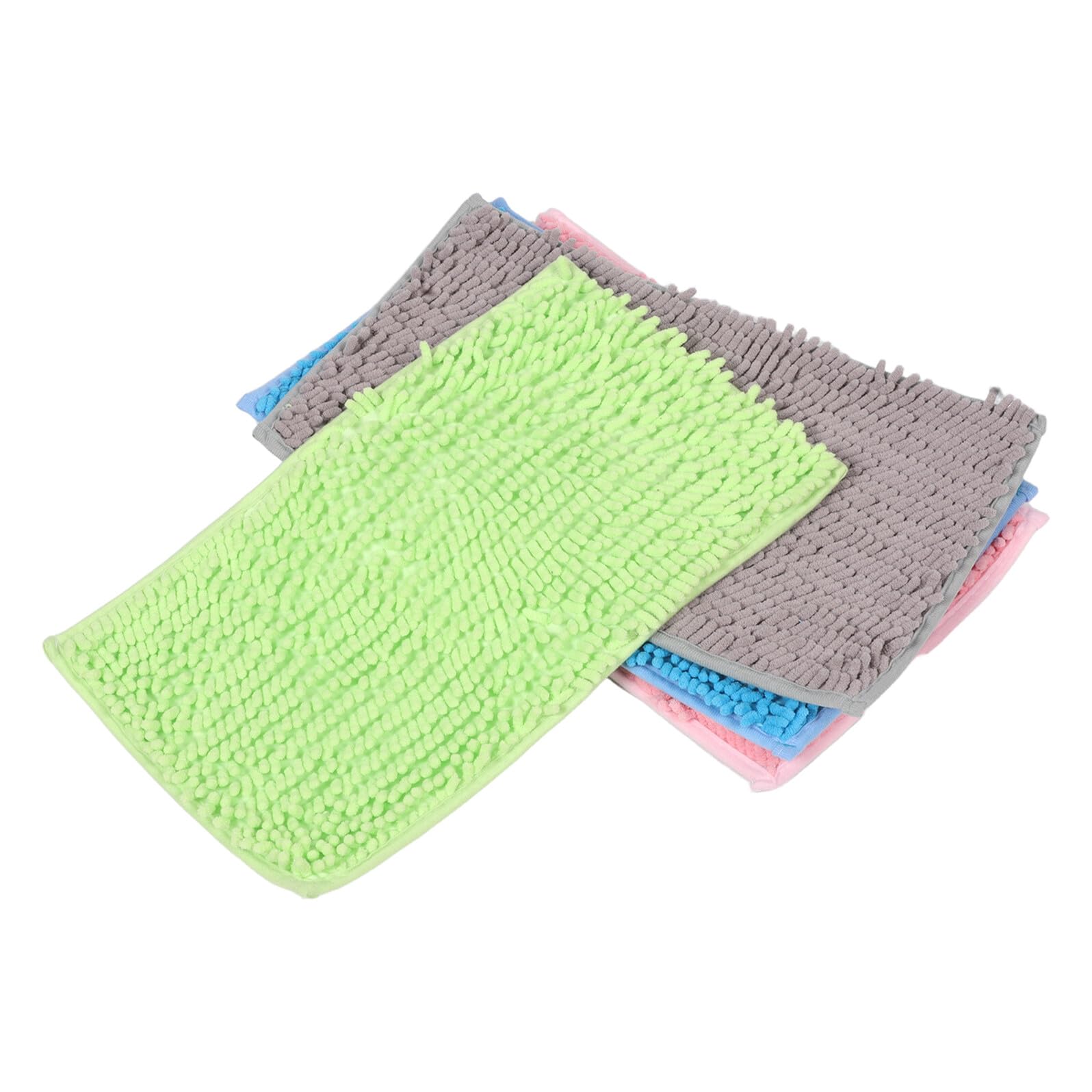 GLEAVI 4stücke Unere rutschfeste Einstreu für Meerschweinchenkäfig Weiche Chenille-Matte Wiederverwendbar Saugfähige Schlafdecke für Kleintiere Wie Hamster und Rennmäuse