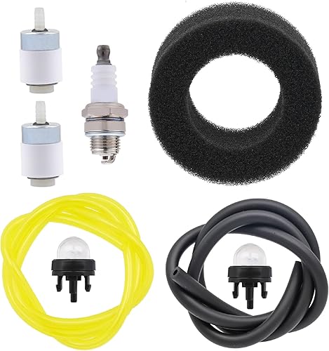 Filtro de aire Bujía Línea de combustible Kit de realimentación de filtro para Troy-Bilt TB15CS TB25CS TB25ET TB75SS TB90BC Cortadora de cuerdas