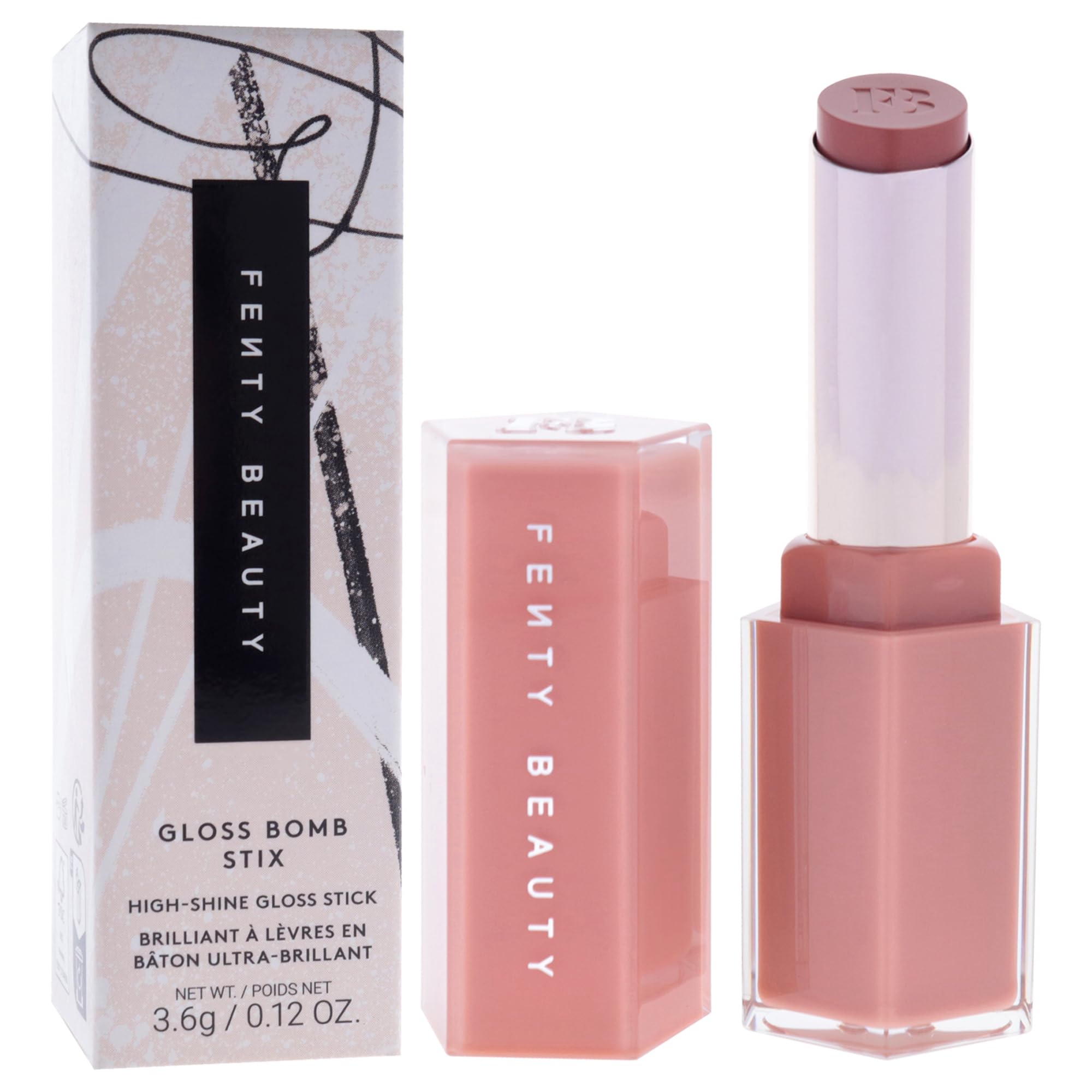 Fenty Beauty Original Bomb Stix Gloss, Hochglanz-Stick, 3,6 g (03 FENTY GLOW)