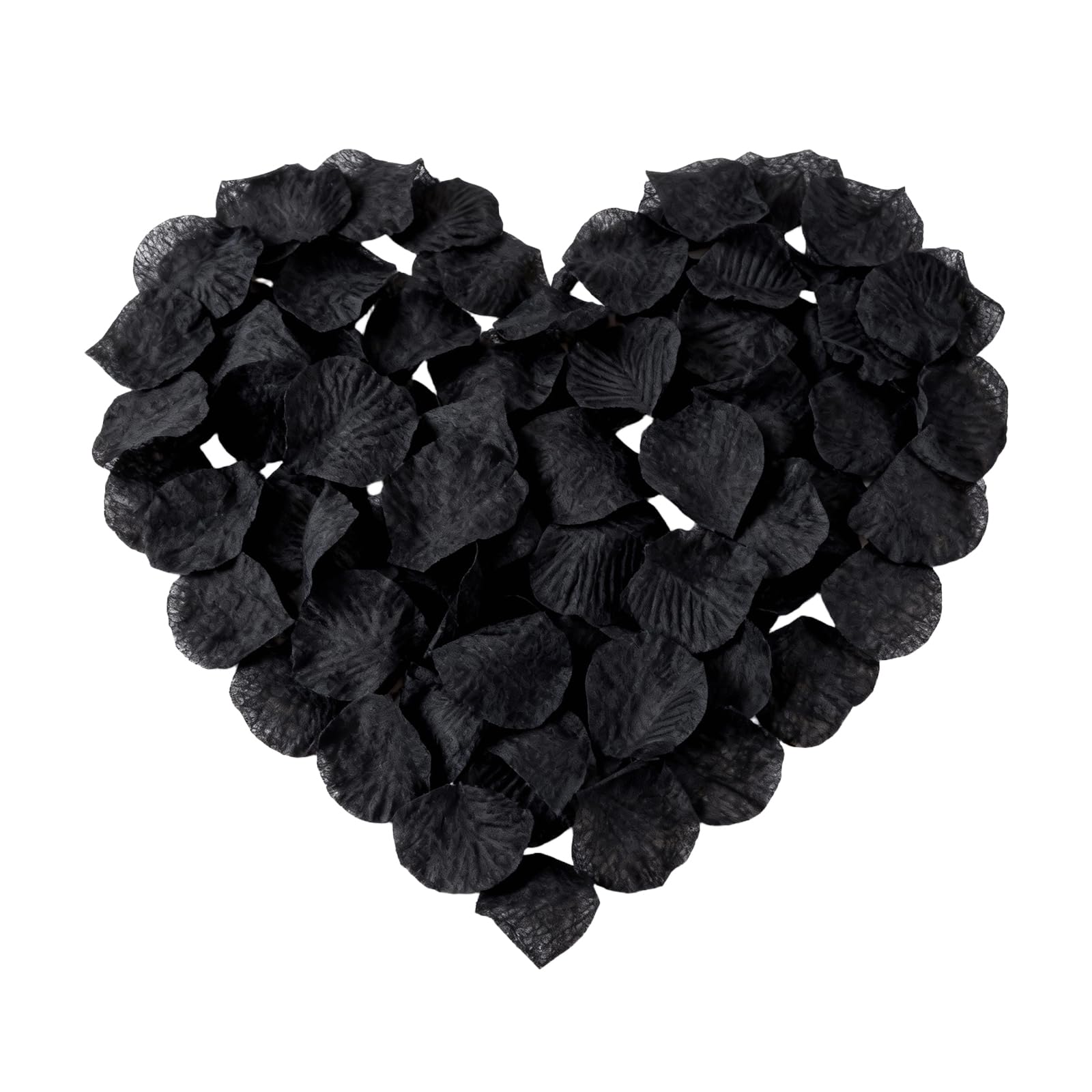 Sgphrzlt 3000pcs Artificial Fake Flower Petals, Faux Rose Petals Proposal Marry me Decorations for Wedding Romantic Special Night, Anniversary Valentines Day Party Indoor and Outdoor, Black