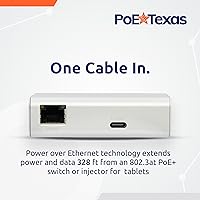 Vista 2 de Entrega de energía PoE+ a USBC compatible con tabletas como iPad Pro Gen 3, Microsoft Surface Go, Google Pixel y más