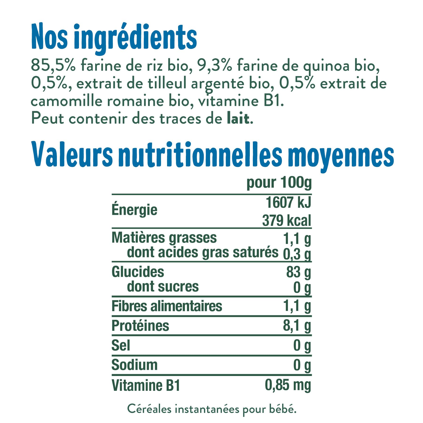 GOOD GOÛT - Céréales Nuit Tilleul Et Camomille - Céréales Pour Bébé - Dès 4 Mois Au Biberon/Dès 6 Mois En Bol - Bio - Sans Sucres - Étui Carton - 200g - Lot de 7