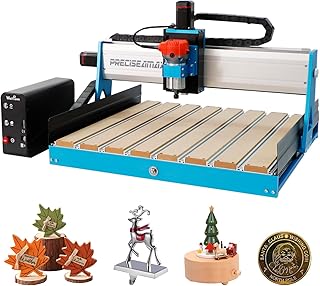 CNC Router Machine PreciseaMax PRO 23 Closed-Loop Stepper Motor Engraver with 710W Trim Router Spindle, Ball Screw Milling Machine,600x500x105mm,Wood Metal Acrylic Cutting Milling,GRBL Control