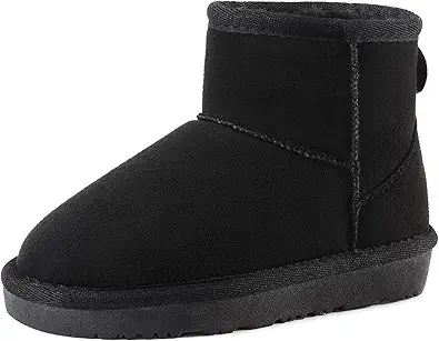 DREAM PAIRS Girls Boys Snow Boots Faux Fur Lined Kids Winter Ankle Shoes for Toddler/Little Kid/Big Kid