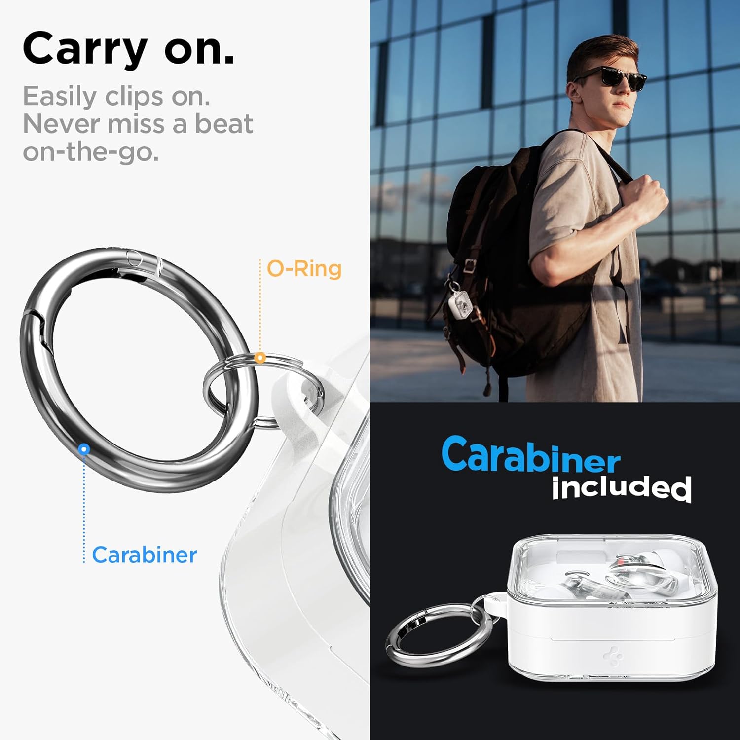 Spigen Ultra Hybrid Designed for Nothing Ear 2 Case Cover (2023) Clear Anti-Yellowing Case - Jet White - Image 6