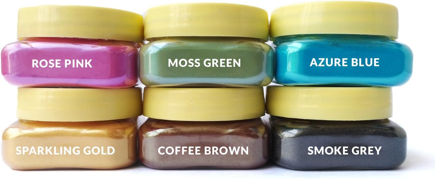 Aroma Krafts DIY Soap Making Colourful Mica [A] Colorant Powders - Set of 6 (15 grams each)