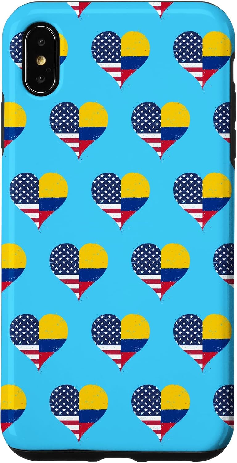 Columbia USA Flag for Proud Columbian American Fans Kit Case for iPhone Xs Max