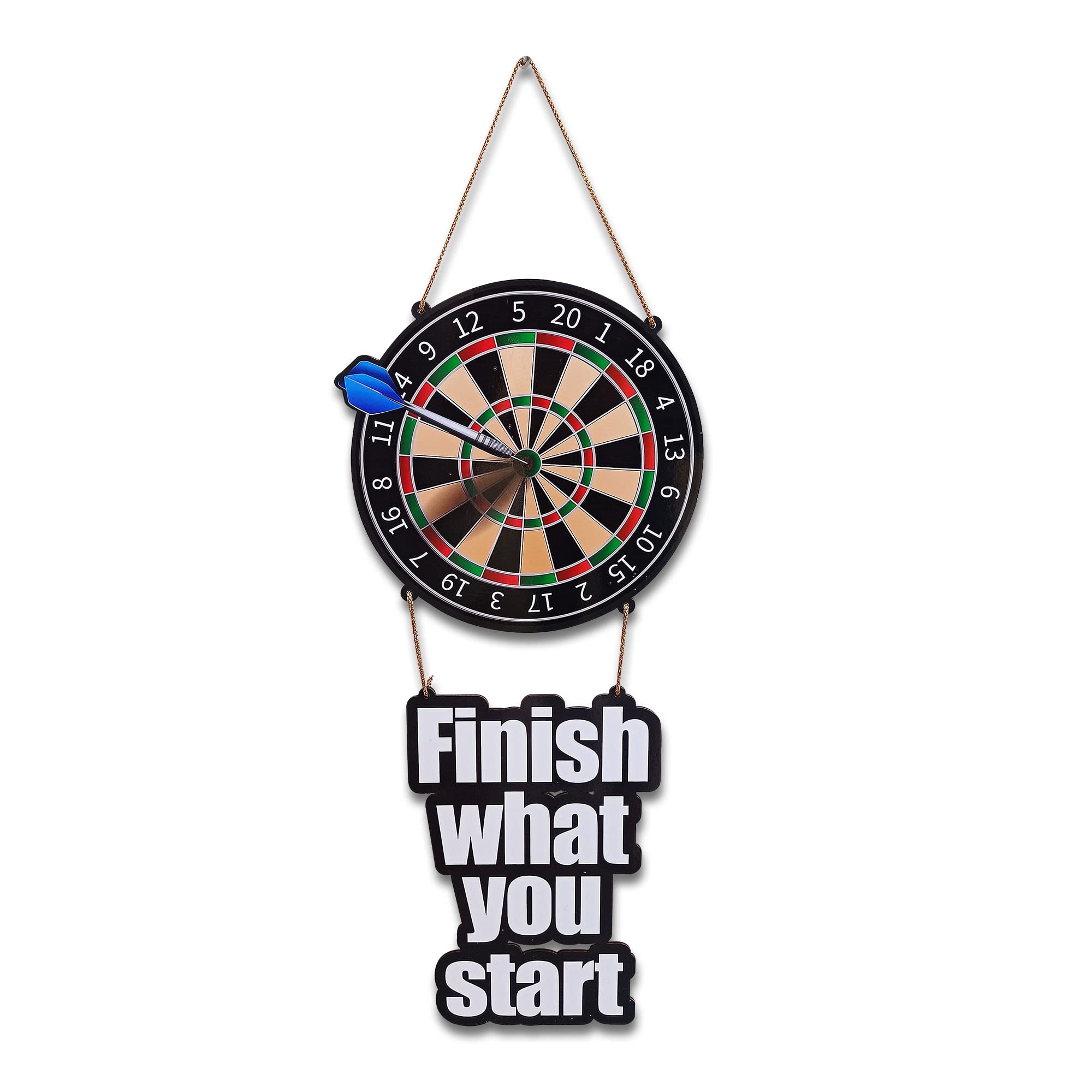 RAG28 Wooden Multicolor Funny Digital Quote Wall Decor (Qw8)