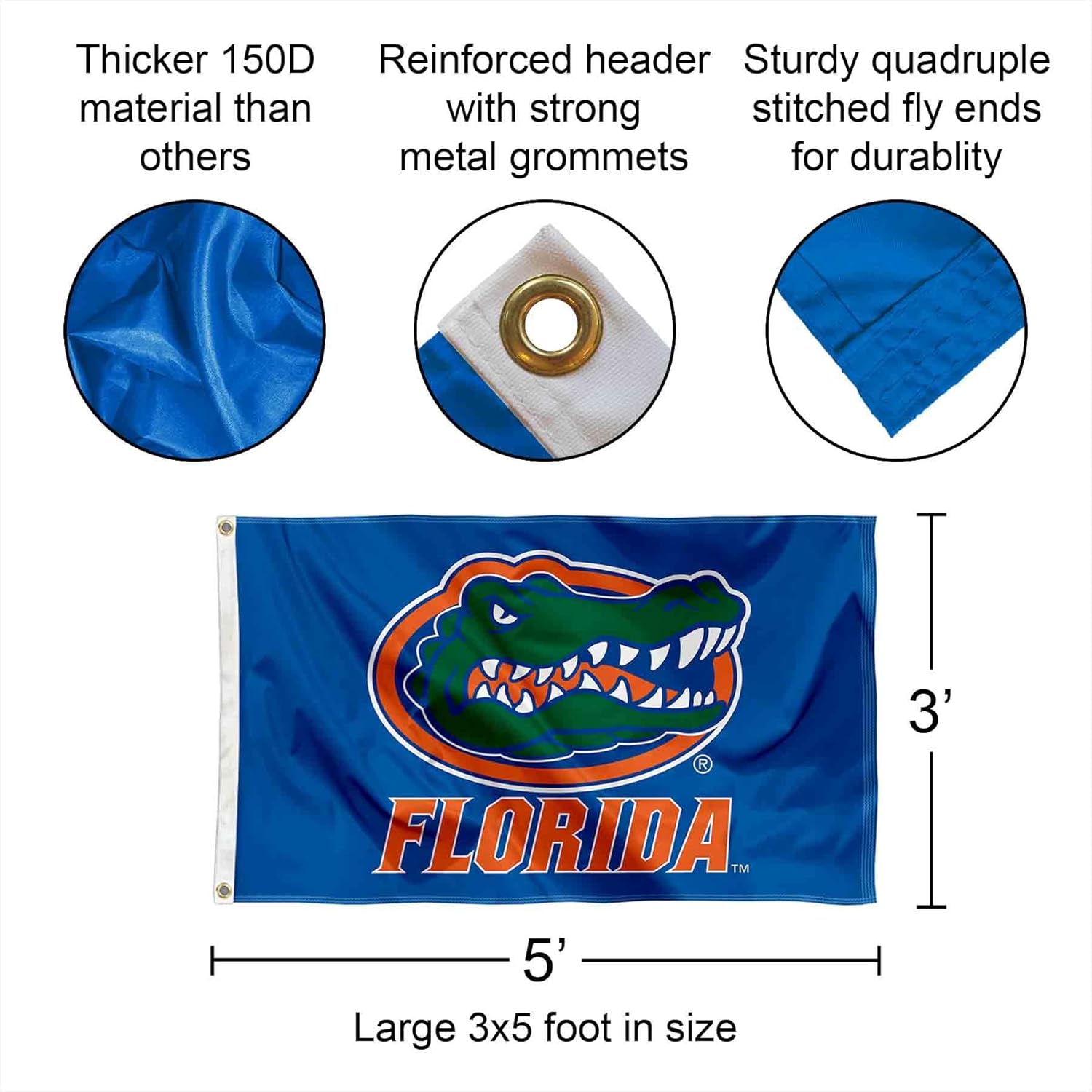 College Flags & Banners Co. Florida Gators UF University Large College Flag