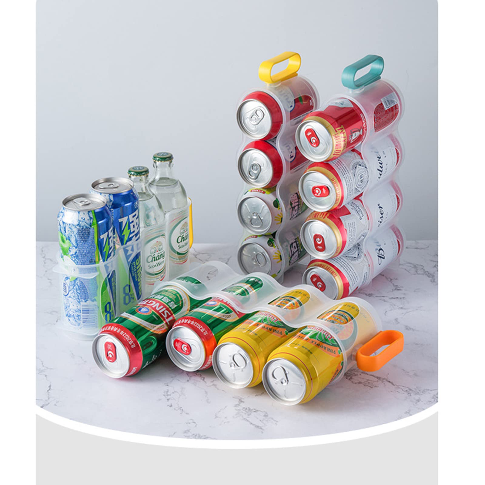 Amazon.co.jp: 缶ビール ストッカー 食品収納ラックビール収納 冷蔵庫