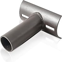 Vista 16 de Adaptador de espiga para poste cuadrado OD de 5 pulgadas, adaptador de soporte vertical con soporte deslizante (2 3/8 pulgadas), accesorios