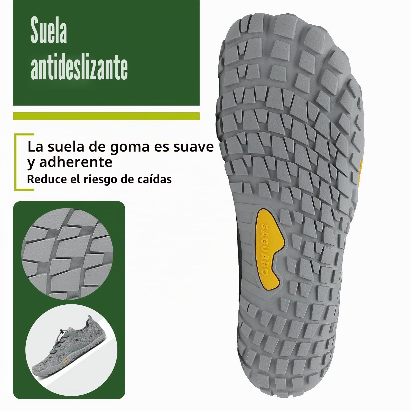 SAGUARO Zapatos Barefoot Hombre Zapatillas Minimalistas Mujer Calzado Trail Running