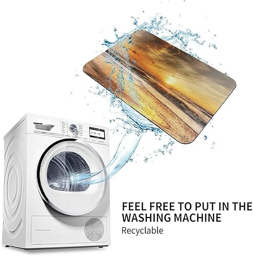 Miniatura 7 de Alfombra de baño de tierra de diatomeas, alfombra de baño para playa, isla del océano, vida marina, arena y playa, por The Wavy and Open Sunny Shore