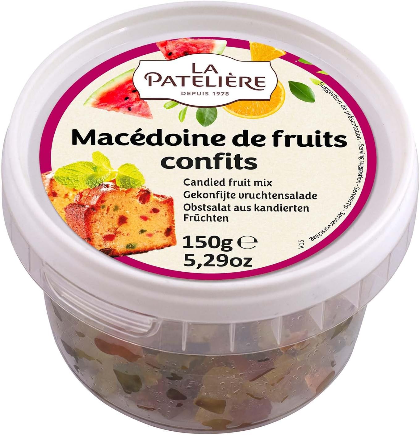 LA PATELIERE Macédoine de Fruits Confits 150 g Amazon.fr Epicerie