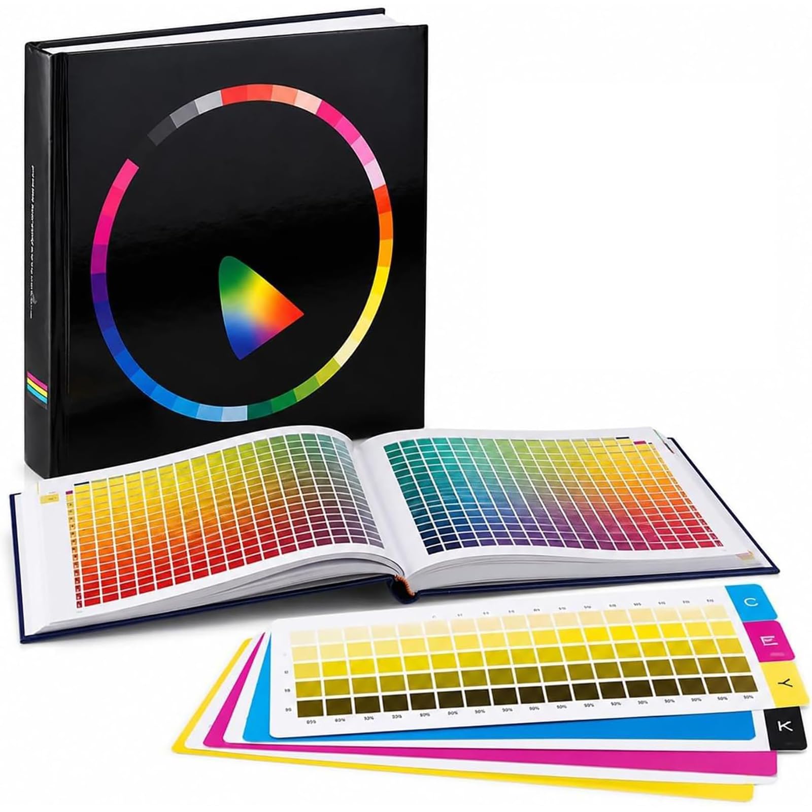 4-Farben-Farbanpassungshandbuch, CMYK-Farbkarte Zum Drucken | 83.000 Farben Druckfarben, gedrucktes Referenzhandbuch für Grafikdesign, Innenarchitektur und Druckfarbanpassung
