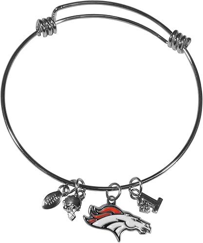 Vista 73 de Siskiyou Sports NFL womens Dangle Earrings and Charm Bangle Bracelet Set