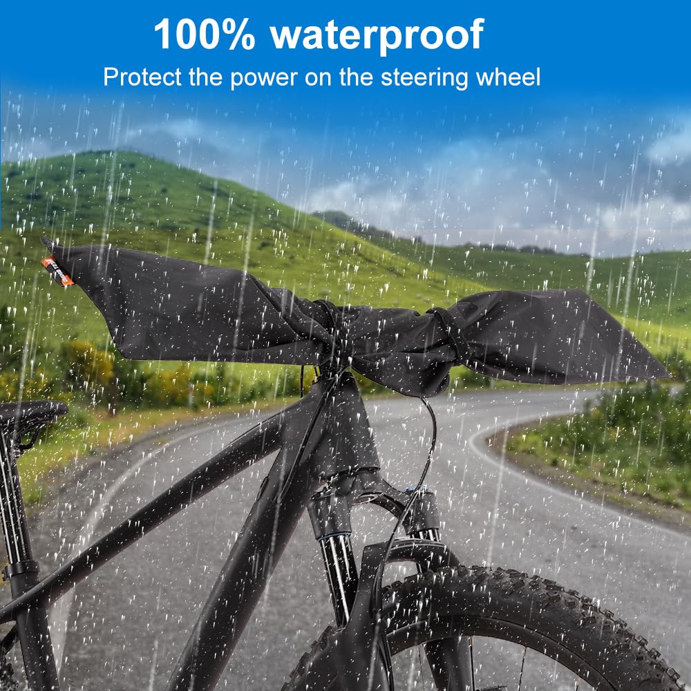 2 Coperture Per Manubrio Bici - Impermeabili E Antipolvere, Nylon PU, Ideali Per Trasporto E Parcheggio - Foto 12