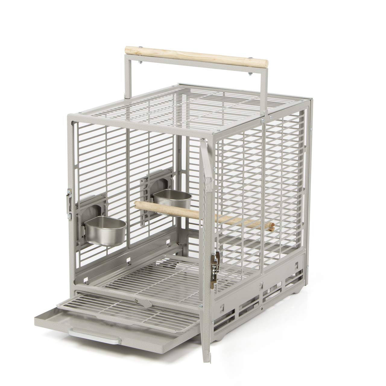 Montana Cages | Transportkäfig EVO für Sittiche & Papageien - Platinum | Transportkäfig & Reisekäfig