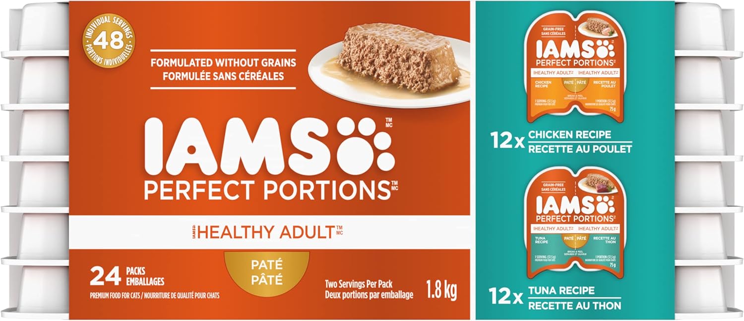 IAMS Perfect Portions Adult Wet Cat Food Chicken and Tuna Paté