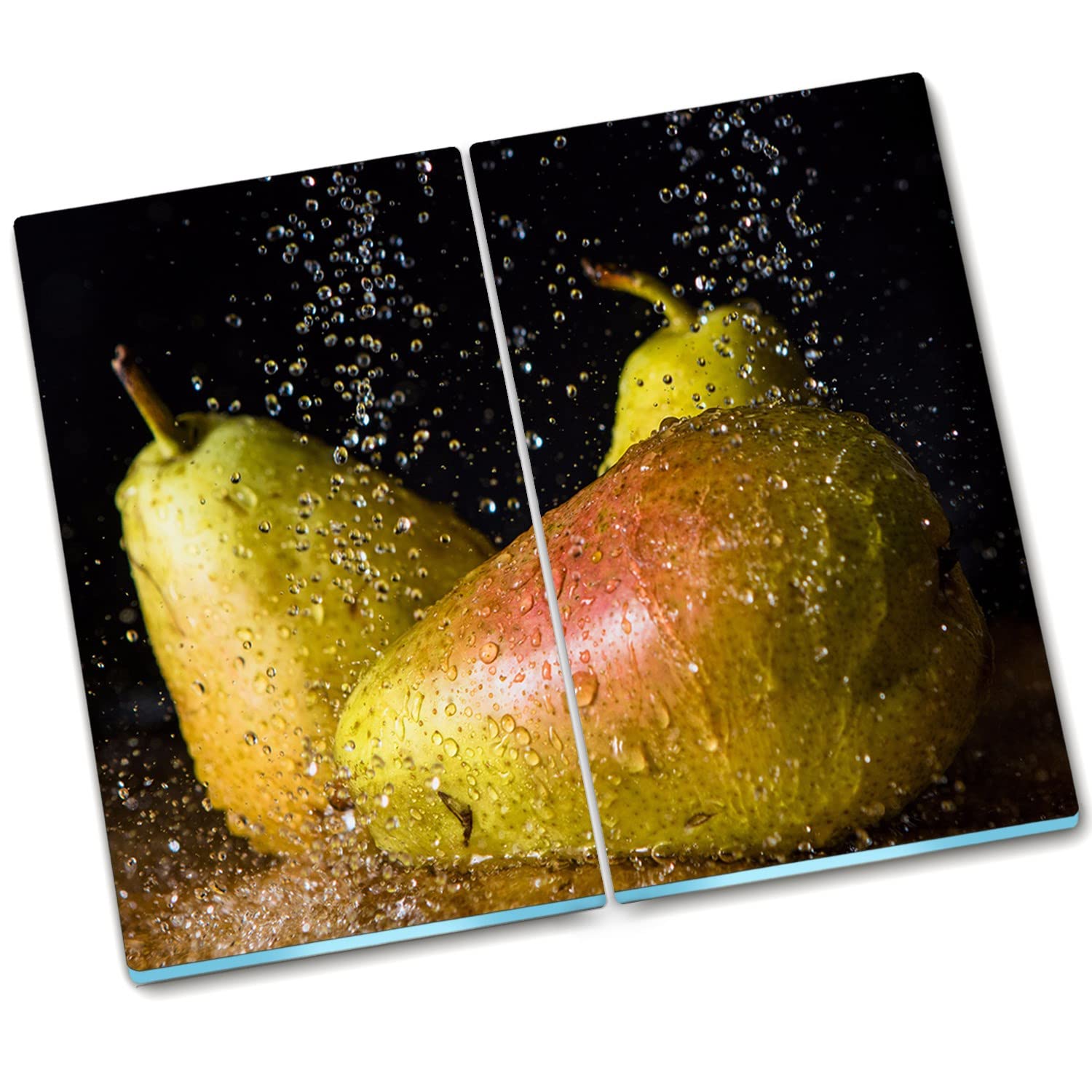 Planche de protection cuisine verre Décormat 2x30x52 cm poires
