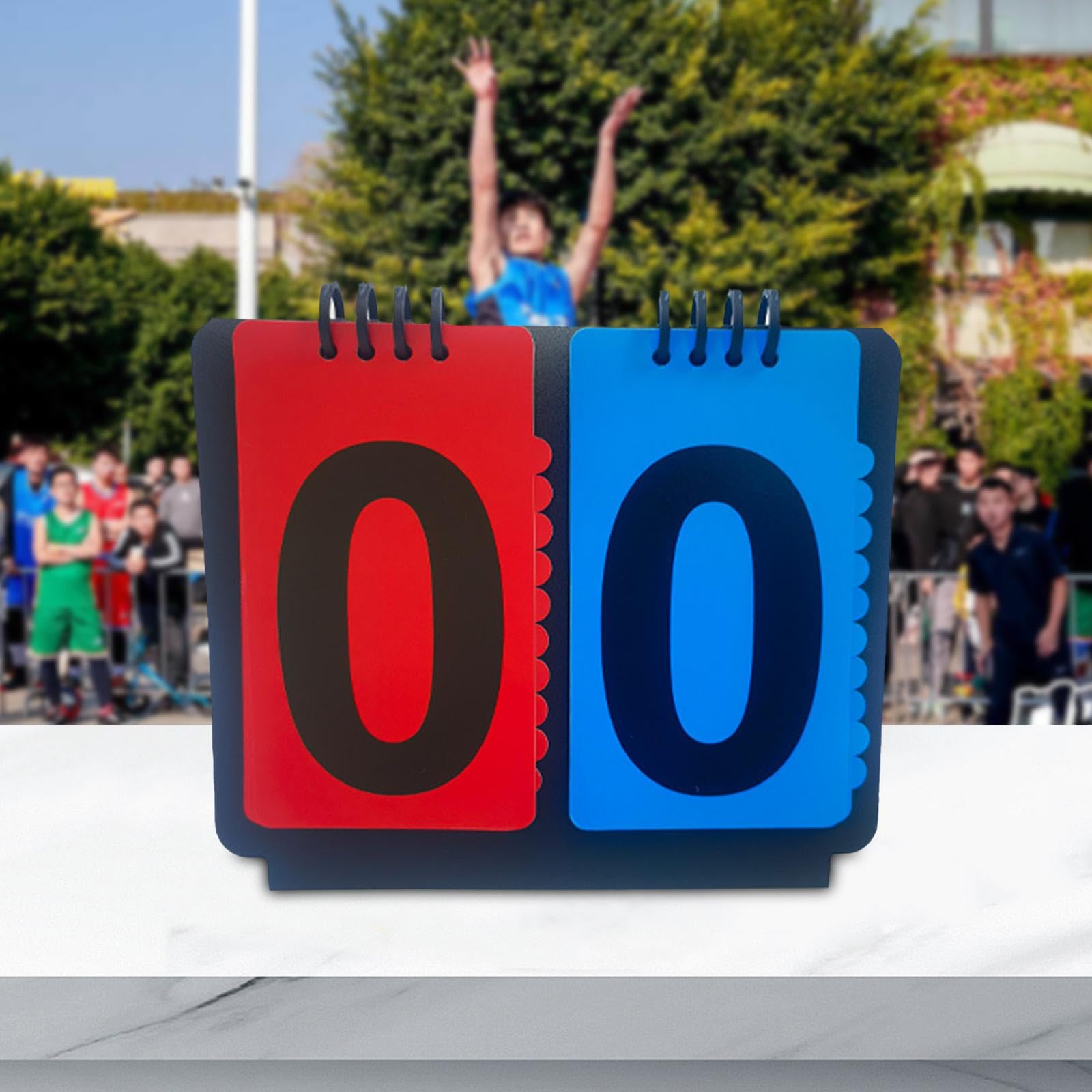 kowaku Score Counter Sports Scoreboard Manual Score Flip Cards Portable Flip Number Score Board Table Score Flippers for Volleyball, 2 Digits
