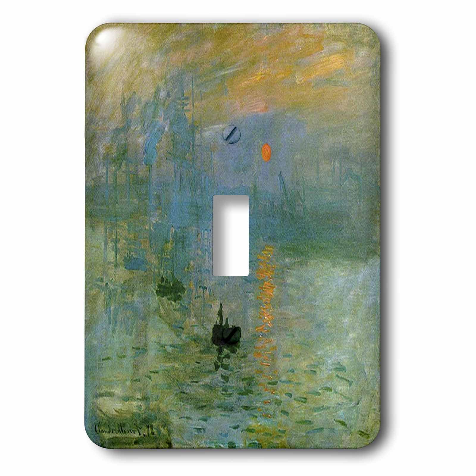 Interrupteur à baïonnette Monets Sunrise 3dRose remplace plaque terne