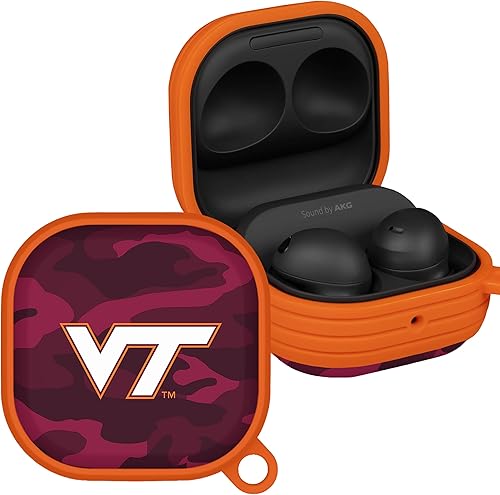AFFINITY BANDS Virginia Tech Hokies Camo HDX Case Cover Compatible with Samsung Galaxy Buds Pro