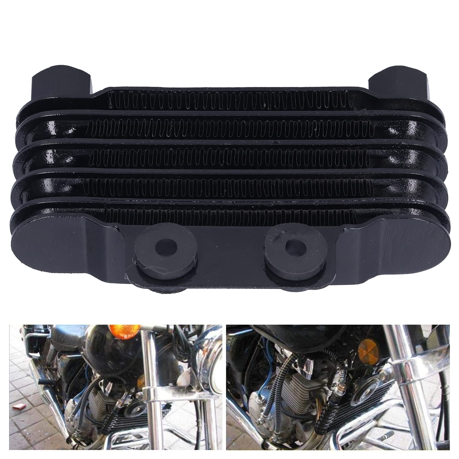 Radiatore Olio Moto, Accessorio Radiatore di Raffreddamento Radiatore Olio Motore Universale Per Moto 125-250CC ATV Dirt Bike