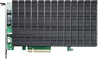 Vista 2 de Highpoint Technologies Controlador RAID de arranque NVMe M.2 SSD6204A de 4 puertos para VMware ESXi y sistemas de virtualización, verde