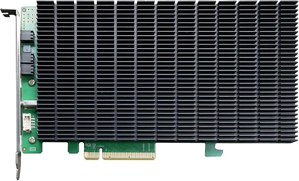Highpoint Technologies 4-Port M.2 SSD6204A NVMe Boot RAID Controller for VMware ESXi & Virtualization Systems, Green