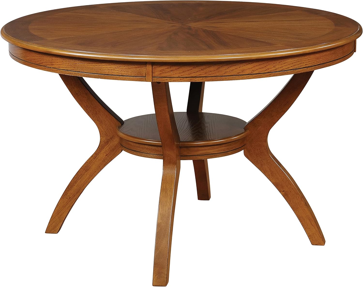Nelms Table with Shelf Deep Brown