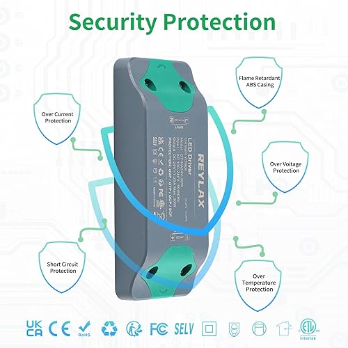 Miniatura 5 de 30W 24V LED Driver-Slim LED Fuente de alimentación - 100240V AC a 24V DC Voltaje constante LED Tira de luces LED Controlador - Reemplazo de 24