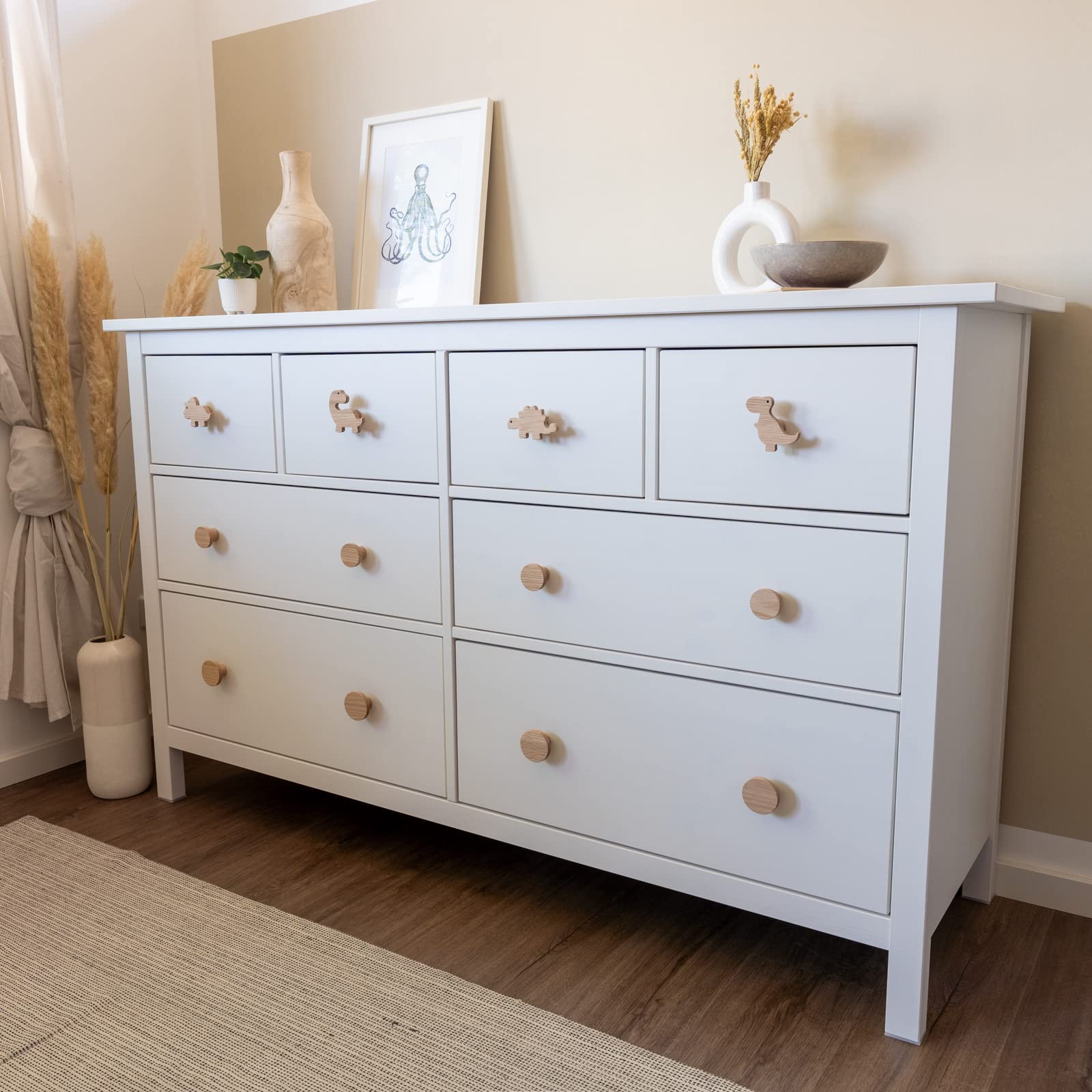 Organizador Juguetes Infantil Rebecca Mobili Cómoda Para Habitación Infantil,  Cómoda Para Niños, Blanco Marrón, MDF Pino, Con 5 Cajones, Con Sistema  Antivuelco - Medidas AxAnxFon: 115 X 50 X 40 Cm - Art. RE6980 Mueble  Juguetes Organizador, image size:1600x1600