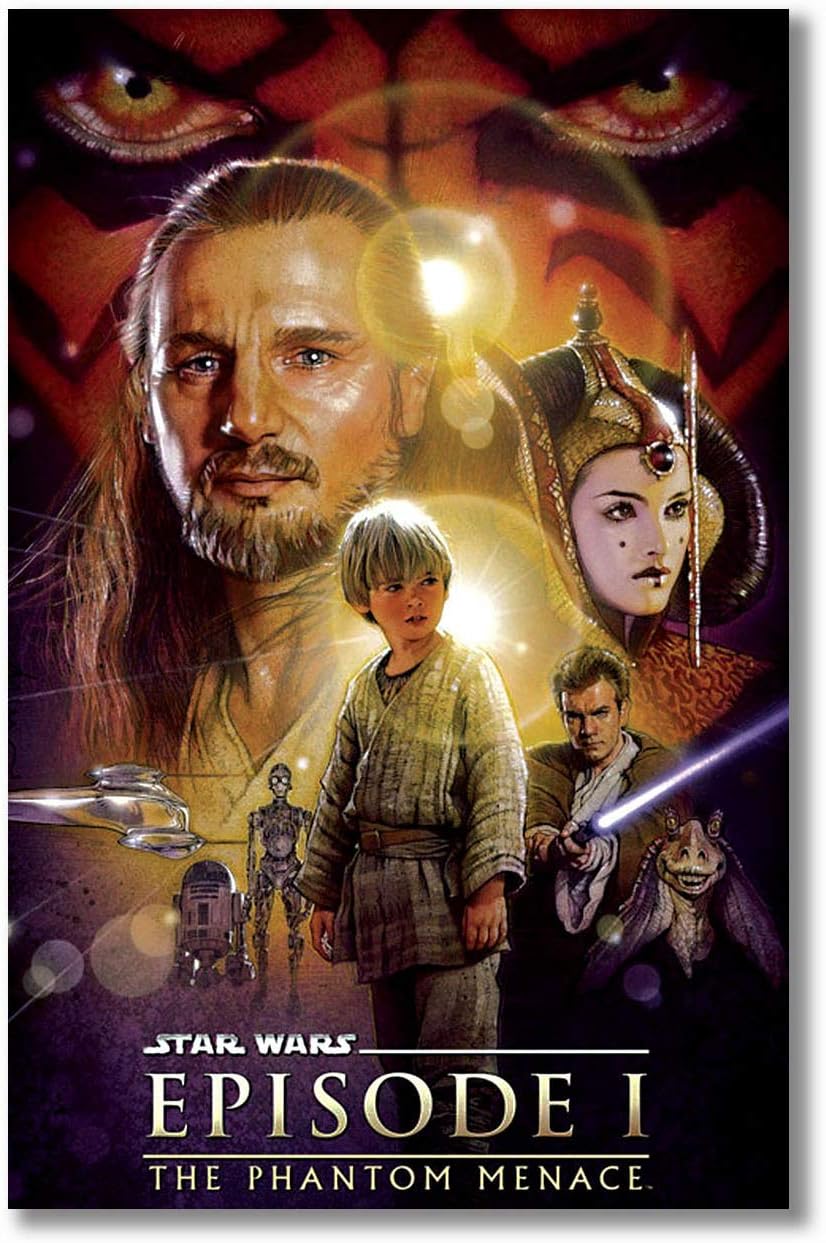 Tamatina Hollywood Sticker Posters | Matte Vinyl Stickers | Star Wars 1 | Vintage | Poster for Lounge | Clubs | Bars| Cafe| Shops | Restaurants | Pubs | Medium - 1.5ft x 1ft - 46cms x 31cms - P108